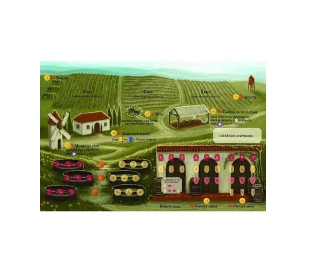 Viticulture Essential Edition worker placement crama toscana struguri vin Stonemaier Games [2]