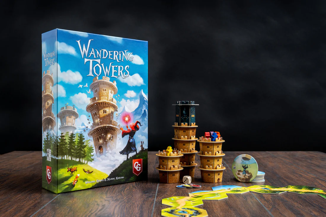 Wandering Towers joc cursa tactic vrajitori turnuri Capstone Games Kramer Kiesling [2]