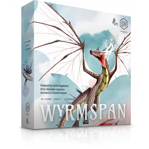 Jocuri de Societate - Wyrmspan engine building dragoni pesteri Stonemaier Connie Vogelmann Clementine Campardou