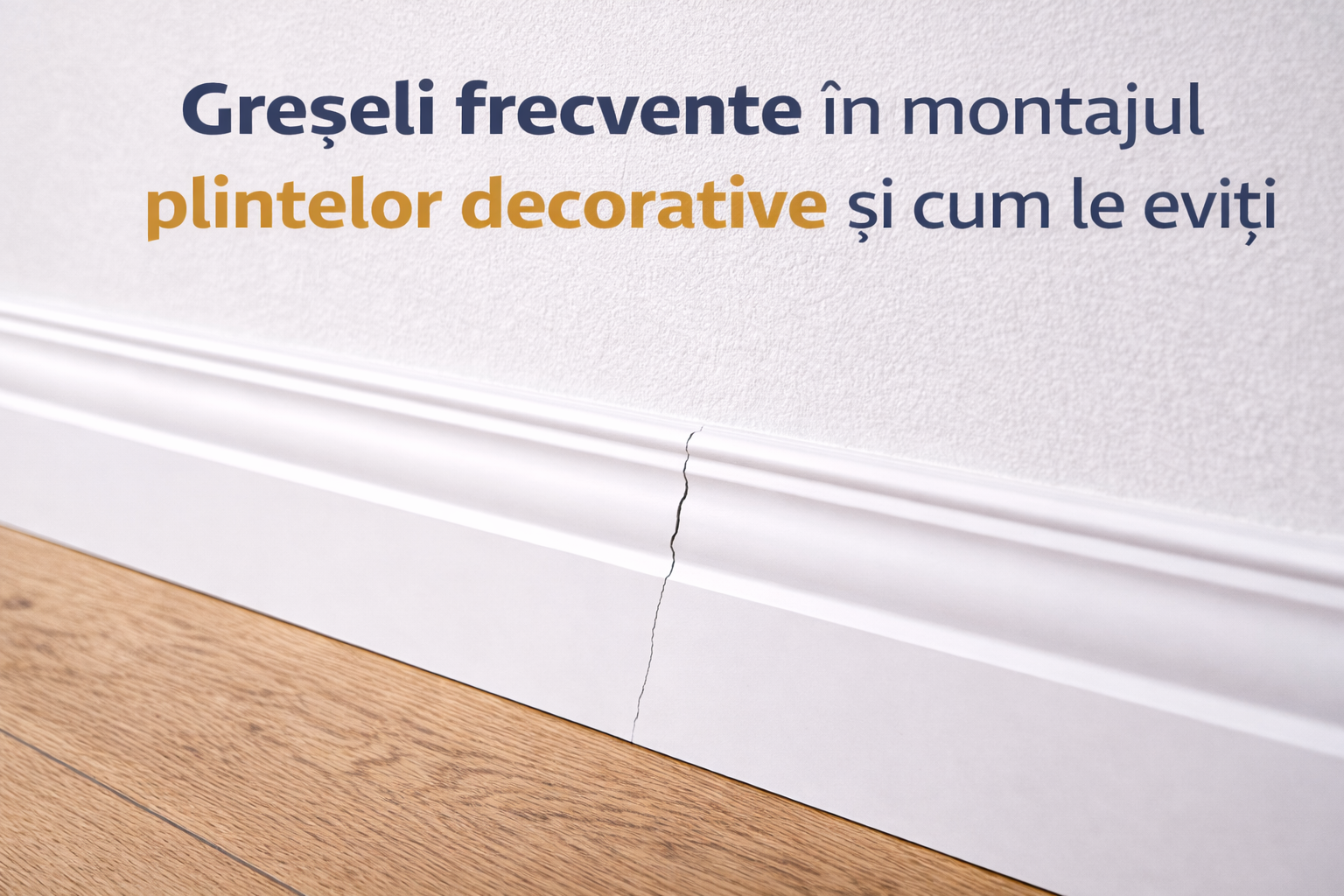 Greșeli frecvente în montajul plintelor