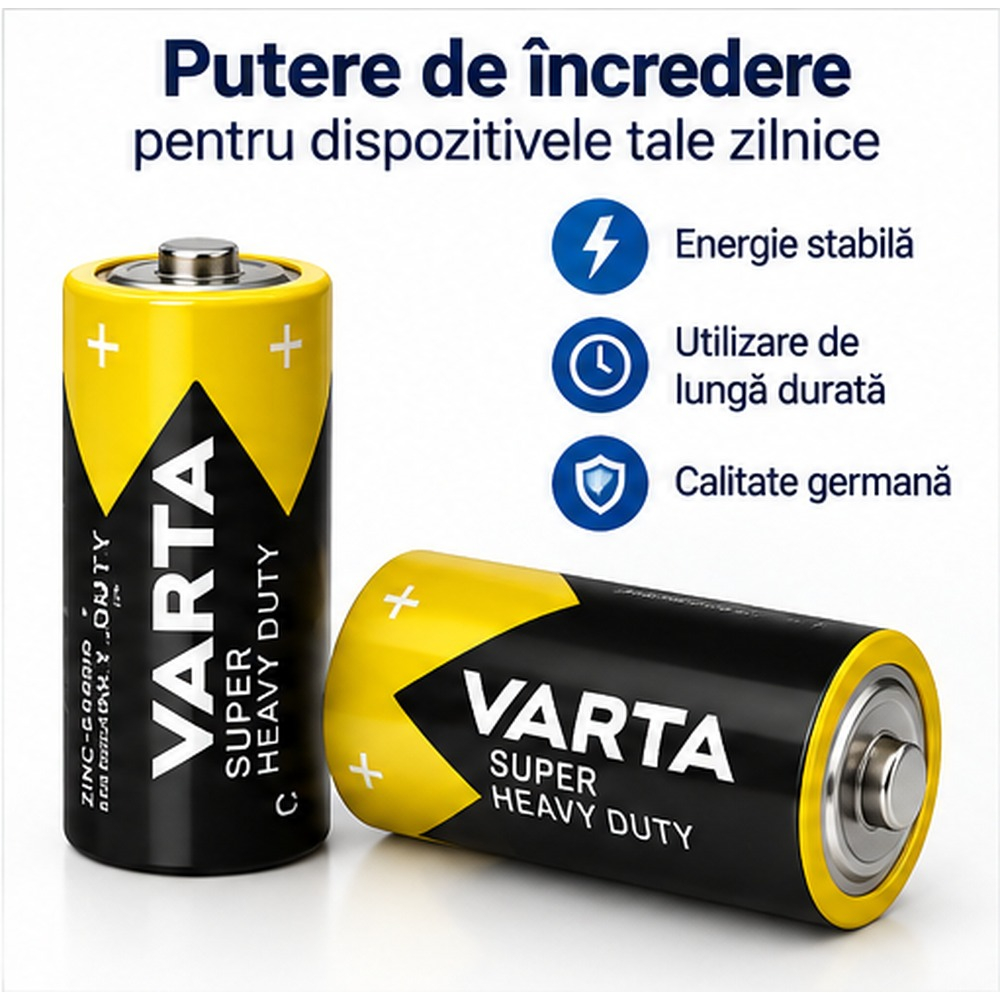 Baterii Varta C R14 set 2 bucati 1.5V [3]