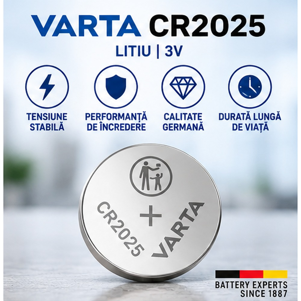 Baterii Varta CR2025 litiu 3V set 2 bucati [2]