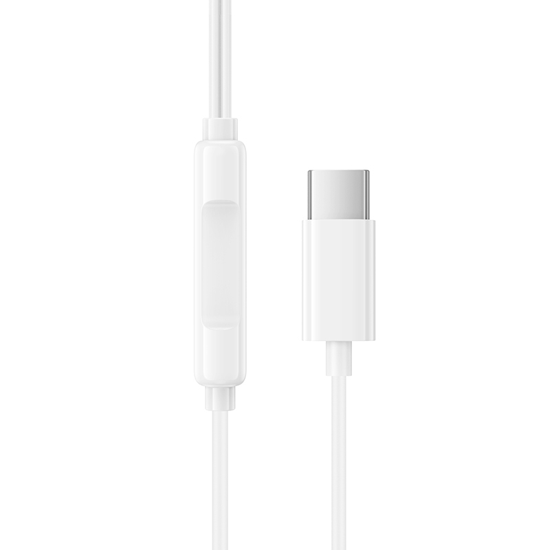 Căști Borofone BM100 Pro Fuente, USB-C Cu DAC, Microfon și Control, Albe - Sunet Corect Pe Orice Telefon [3]