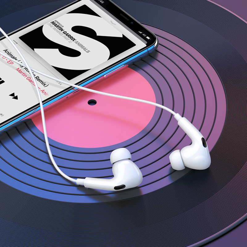 Căști Borofone BM100 Pro Fuente, USB-C Cu DAC, Microfon și Control, Albe - Sunet Corect Pe Orice Telefon [5]
