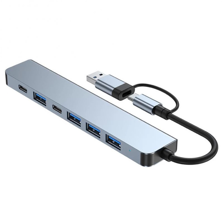 Hub CeruleTree 7 in 1 USB-C argintiu [3]