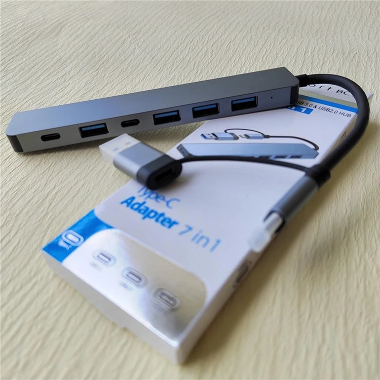 Hub CeruleTree 7 in 1 USB-C argintiu [5]