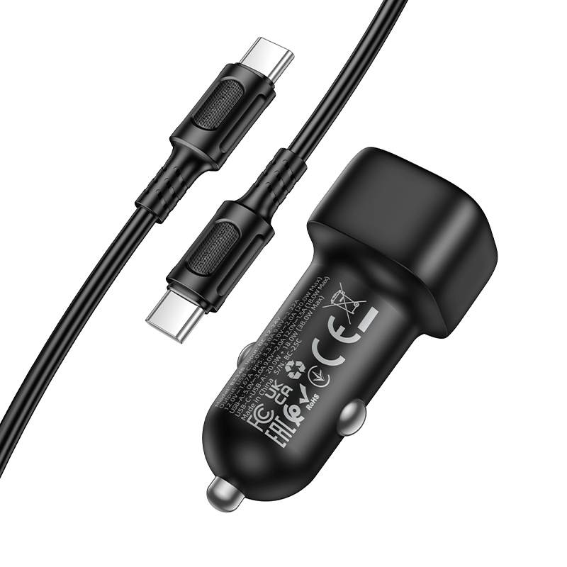 Incarcator auto Borofone BZ34B USB si USB-C 38W cu cablu [2]
