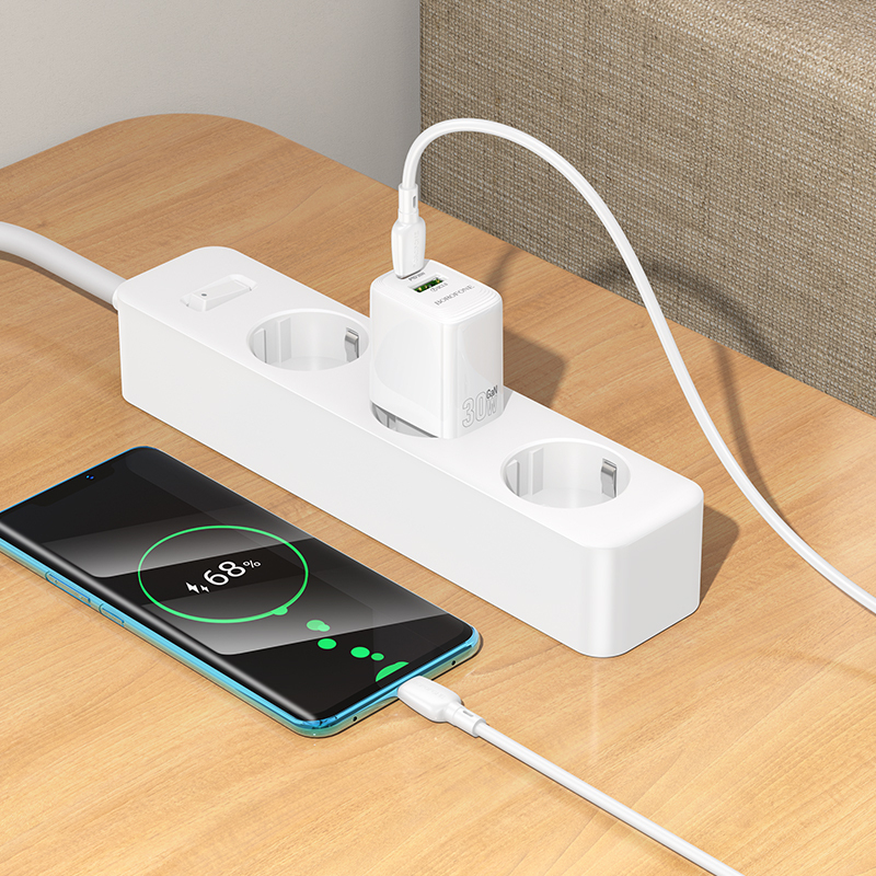 Incarcator priza Borofone BN29 Fuente 30W USB si USB-C cu cablu [7]