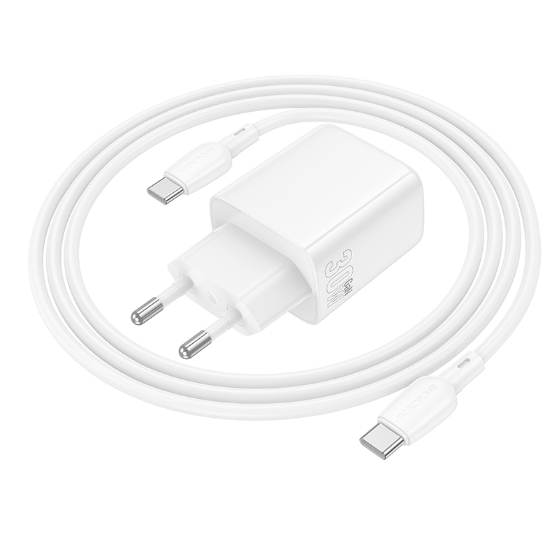 Incarcator priza Borofone BN29 Fuente 30W USB si USB-C cu cablu [4]