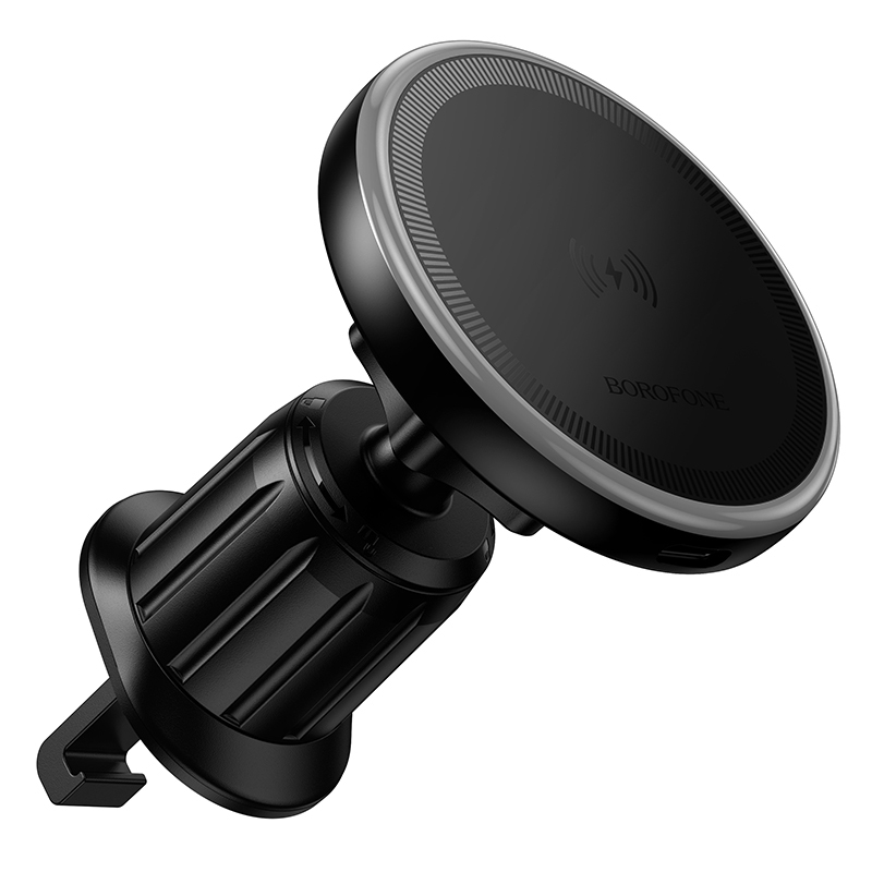 Suport auto Borofone BH224 Flash magnetic grila cu incarcare wireless [2]