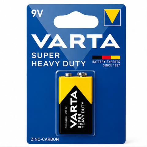 Baterii - Baterie Varta 9V zinc-carbon 6F22