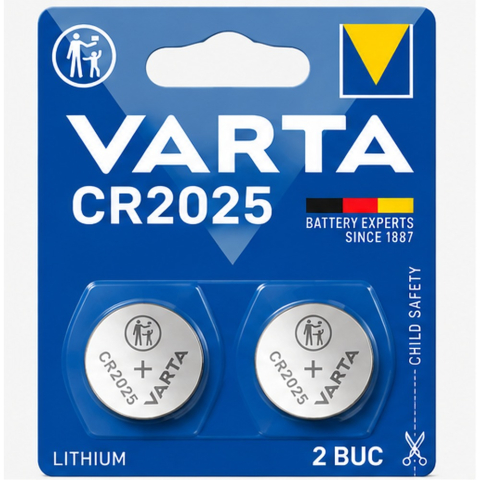 Baterii - Baterii Varta CR2025 litiu 3V set 2 bucati