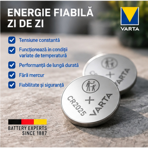 Baterii Varta CR2025 litiu 3V set 2 bucati [2]