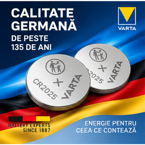 Baterii Varta CR2025 litiu 3V set 2 bucati [3]