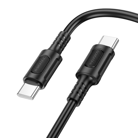 Cabluri încărcare și date - Cablu Borofone BX111, USB-C la USB-C, 1m, negru