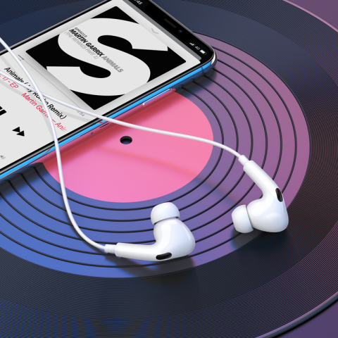 Căști Borofone BM100 Pro Fuente, USB-C Cu DAC, Microfon și Control, Albe - Sunet Corect Pe Orice Telefon [4]