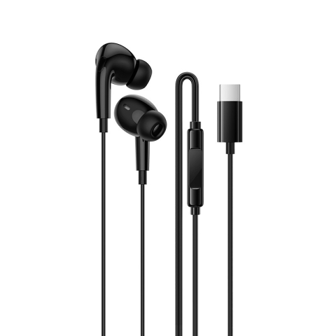 Căști - Căști Borofone BM100 Pro Fuente, USB-C Cu DAC, Microfon și Control, Negre - Varianta Sobră A Modelului Pro