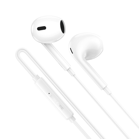 Căști Cu Fir Borofone BM100 Fuente, USB-C Cu DAC, Microfon, Albe - Varianta Standard Care Face Esențialul [2]