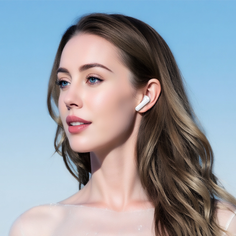 Căști Wireless Bluetooth Borofone TWS FQ9, Albe - Le Scoți Din Carcasă Și Cântă [2]