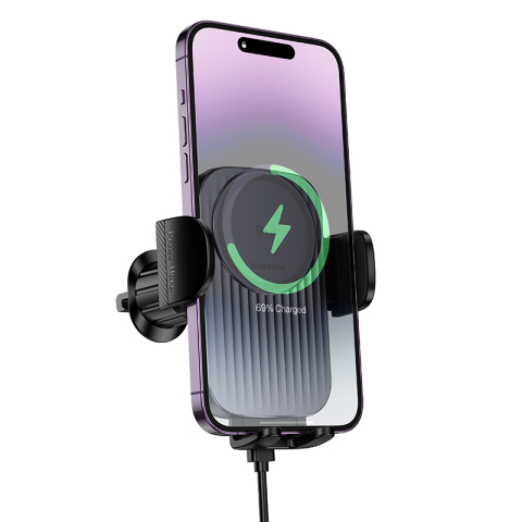 Suport auto cu incarcare wireless 15W Borofone BH221 [1]