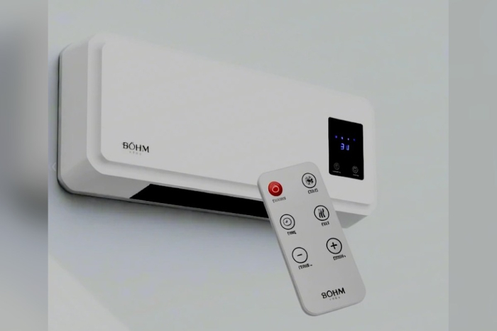 BOHM HOME Aerotermă Perete BH2000, 2000W, Timer 1–12H, Ventilator, 20–25 m² [3]