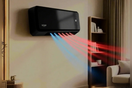 ELECTROCASNICE - Aeroterma de perete cu display si telecomanda BÖHM BH2000BL, 20–25 m², 1000W-2000W