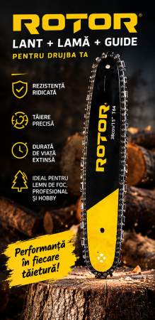 ACCESORII DRUJBE - SET Lama CU Lant ROTOR 15" 0.325 T64 – Precizie, durabilitate și tăiere impecabilă