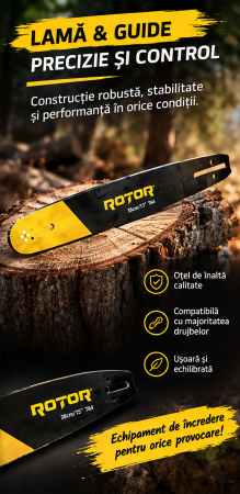 SET Lama CU Lant ROTOR 15" 0.325 T64 – Precizie, durabilitate și tăiere impecabilă [2]