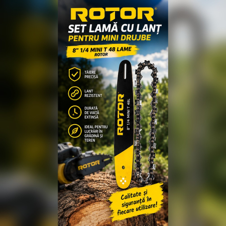 SET LAMA CU LANT 8" 1/4 MINI T 48 lROTOR [2]