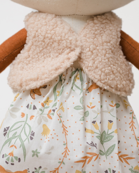 vulpiță-handmade-45cm-vestă-blană-artificială [4]