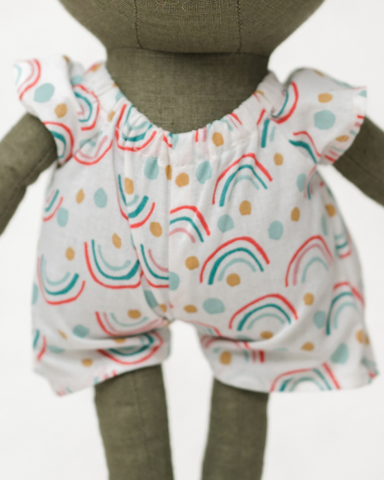 Dino olive cu hăinuță cu curcubeu [4]