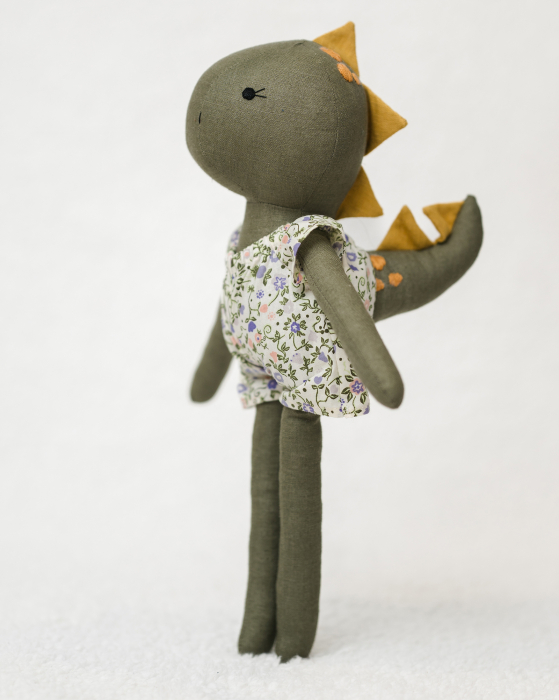 Dino olive cu hăinuță florală [2]