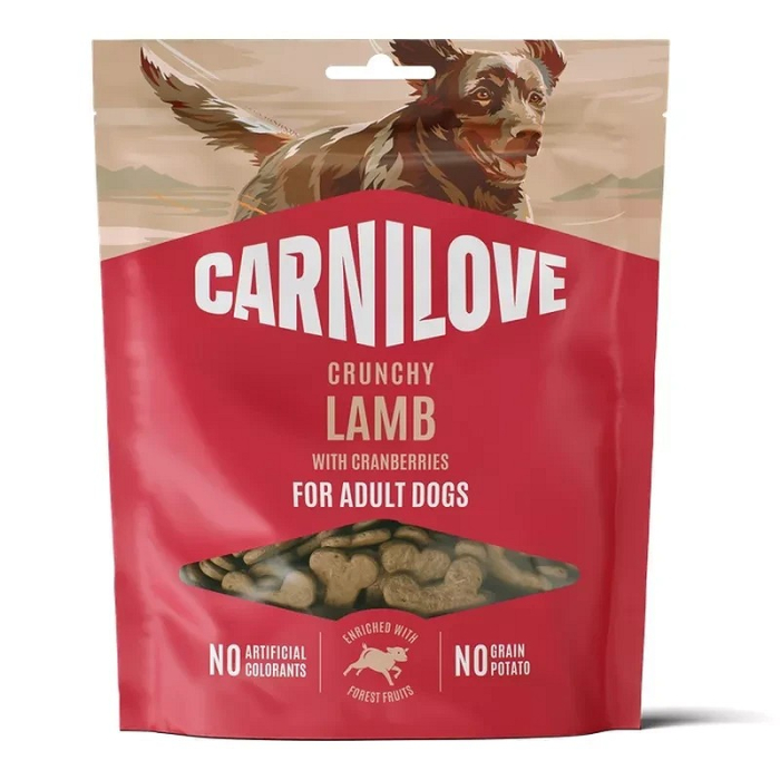 CARNILOVE Crunchy Recompense pentru câini, cu Miel şi Merişoare 200g [2]