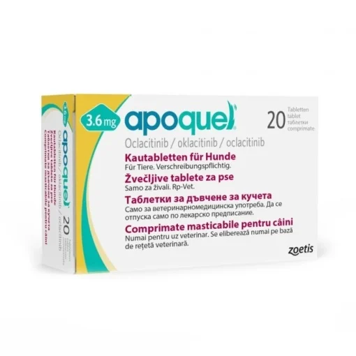 Antiinflamatoare caini - Apoquel chew 3.6mg  10 tablete