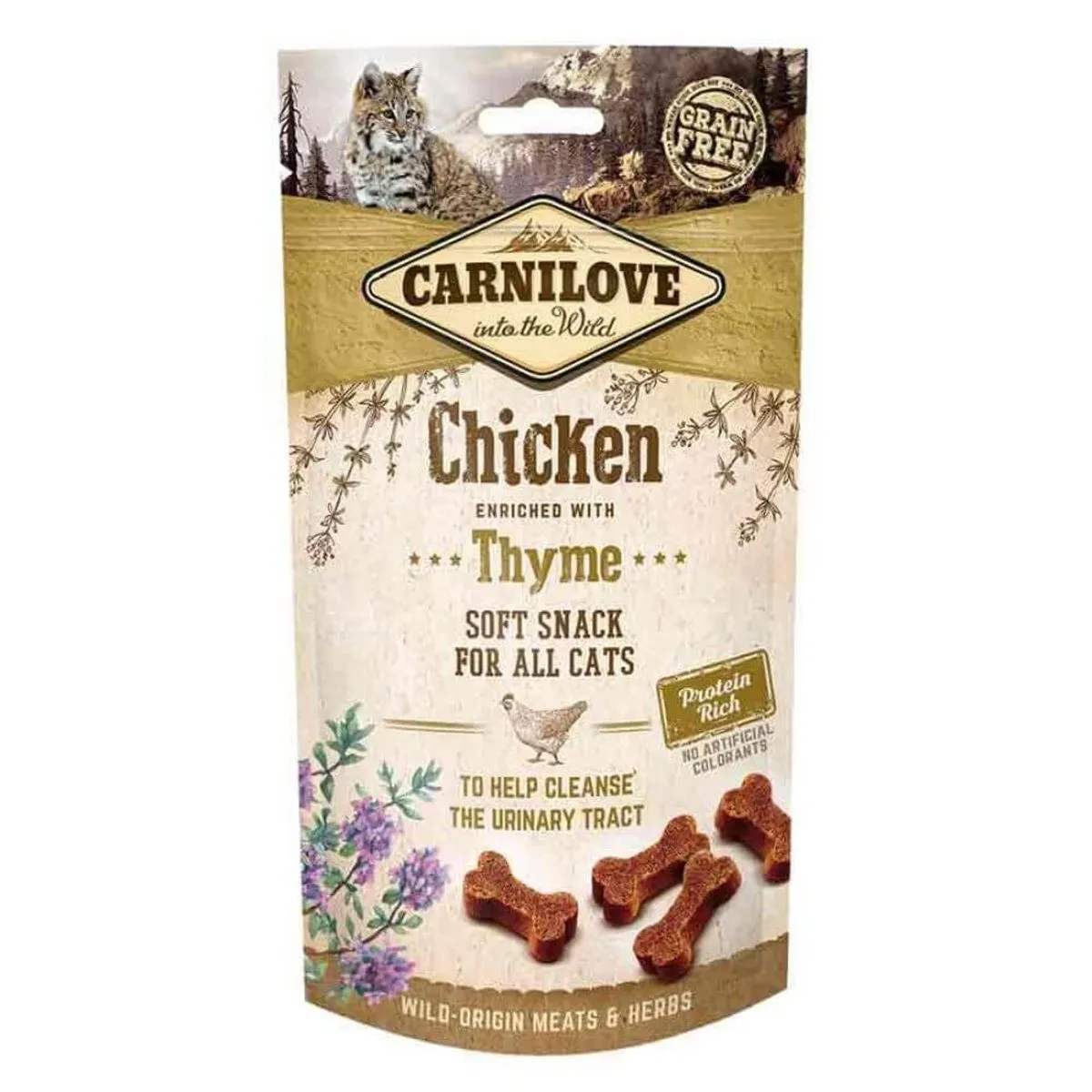 Hrana pisici - Carnilove Cat Semi Moist Snack Chicken with Thyme 50 g