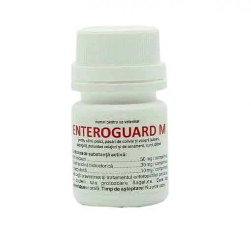 Antibiotice pisici - Enteroguard M, 40 comprimate