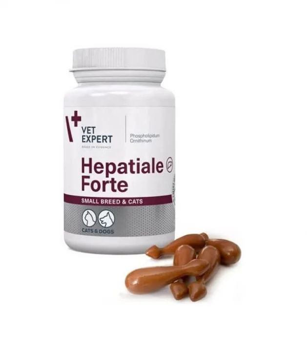 Vitamine suplimente pisici - Hepatiale Forte Small Breed and Cats 170 mg – 40 Capsule twist off