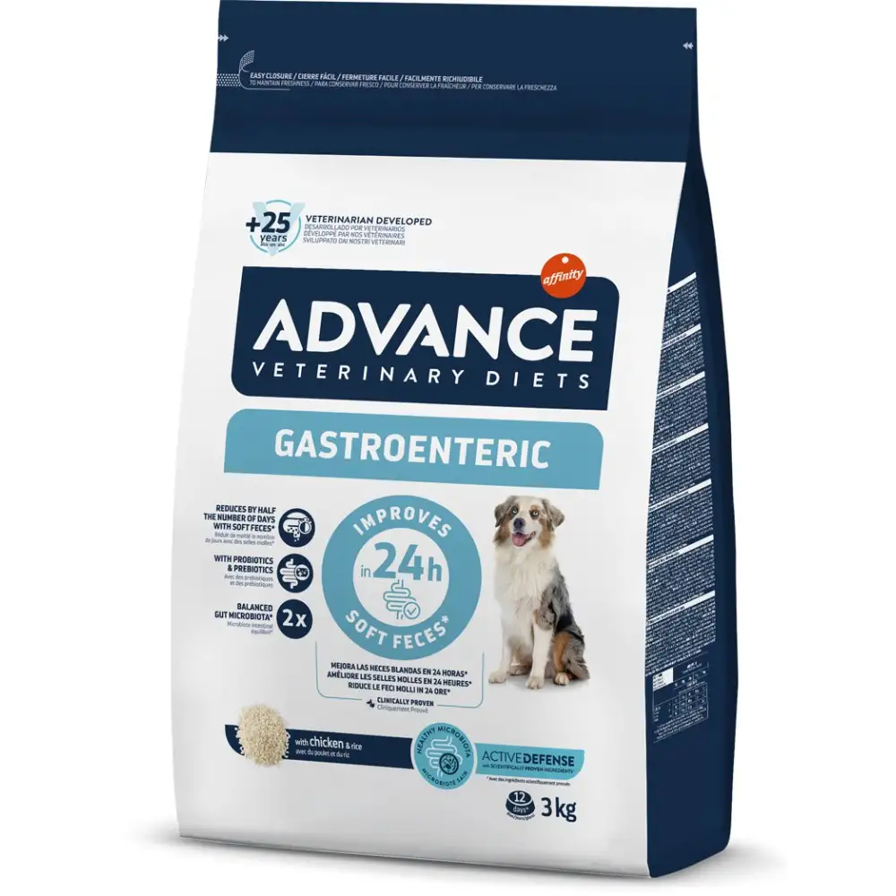 Diete caini - Hrana uscata pentru caini Gastroenteric, 3 kg, Advance Veterinary Diets