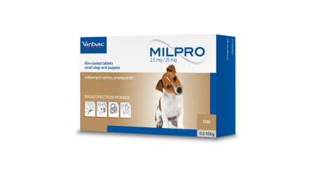 Produse deparazitare - Milpro 2,5/25mg Puppy -  Tablete