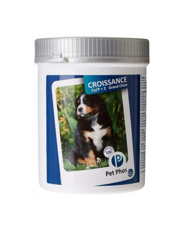 Vitamine suplimente caini - Pet Phos Grand Chien (Ca/P=2), 100 comprimate