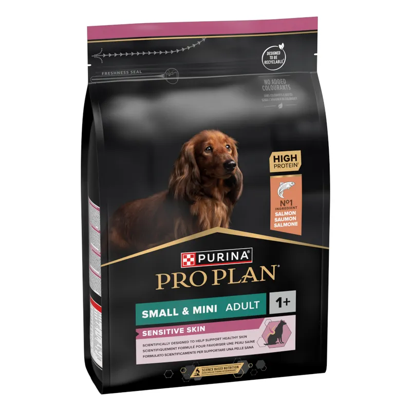 Hrana uscata caini - PURINA PRO PLAN Small & Mini Adult Sensitive Skin 3kg