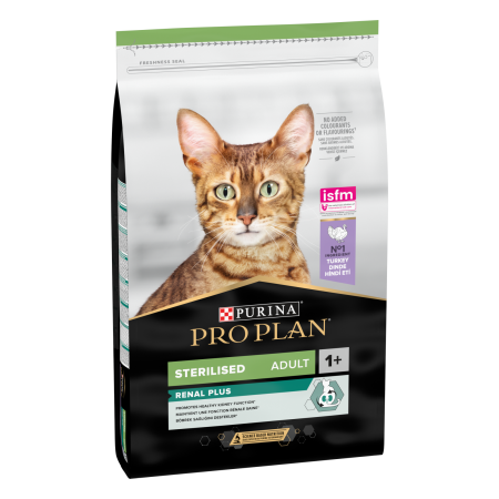 Hrana pisici - ​PURINA PRO PLAN STERILISED Renal Plus, Curcan 10 kg