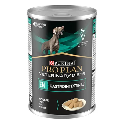 Diete caini - PURINA Pro Plan Veterinary Diets Gastrointestinal Mousse, dietă veterinară câini,  afecțiuni digestive, 400g