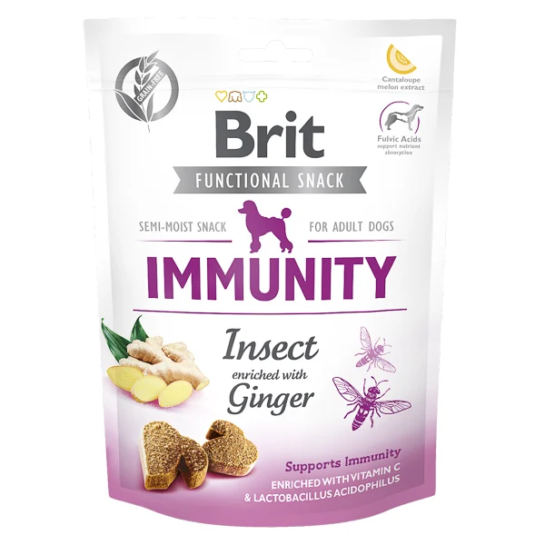 Recompense caini - Recompense Brit Care Dog cu Insecte si Ghimbir 150g