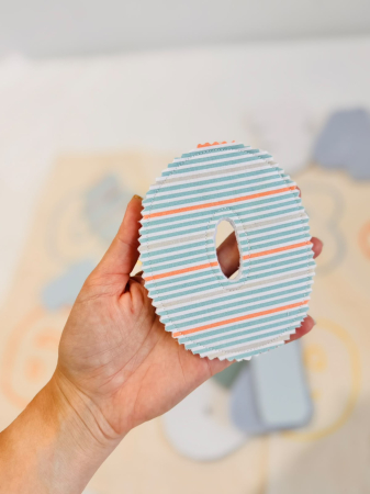 Joc educativ numere textile 0-10 - set senzorial copii si bebeluși [8]