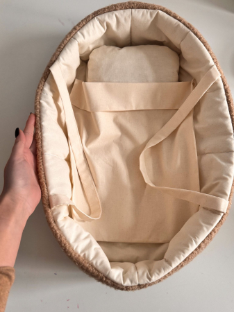 Set sorț de bucătărie cu bonetă - Pătuț pentru păpușile Popette