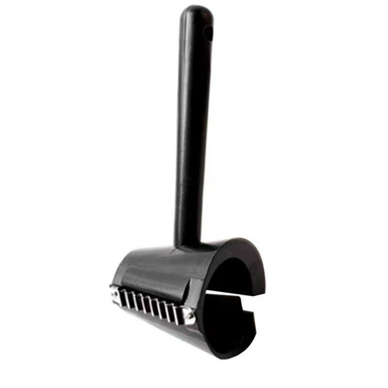 Accesoriu pentru taiat in forma de spirala, multifunctional pentru legume, otel inoxidabil, 16x5.5 cm, negru [10]