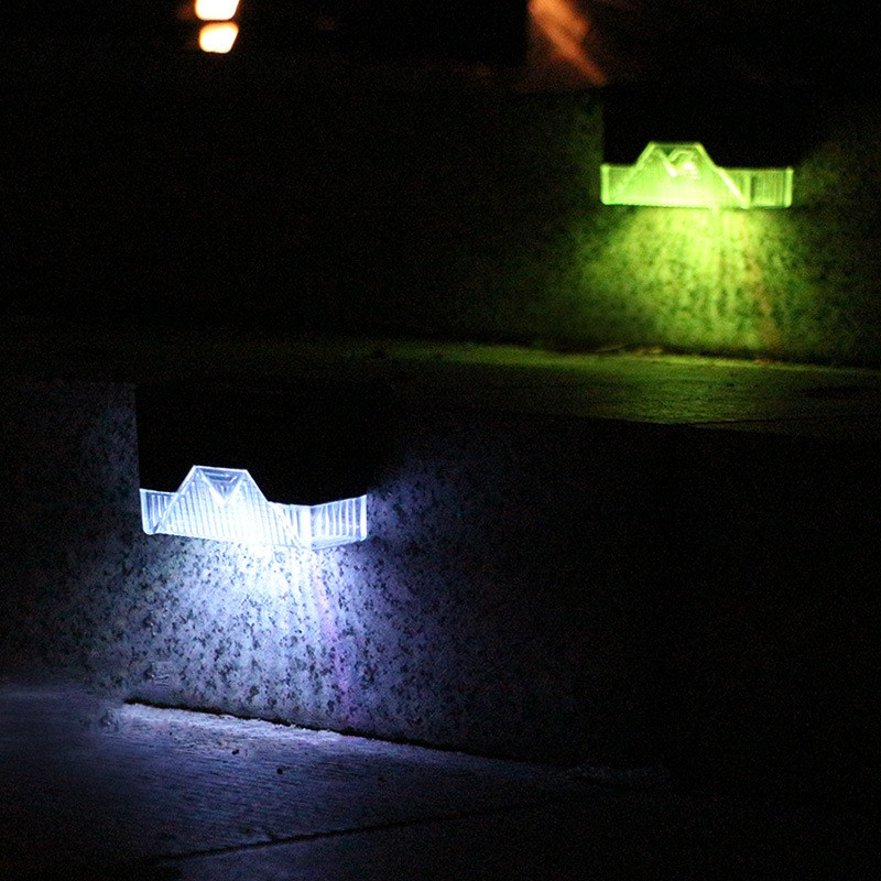 Aplica solara LED pentru trepte si terasa, rezistenta la apa IP65, lumina multicolora, ABS [3]
