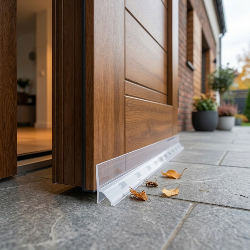 Banda etansare usa si geam, silicon transparent, 3.5 cm latime, 5 m lungime [4]