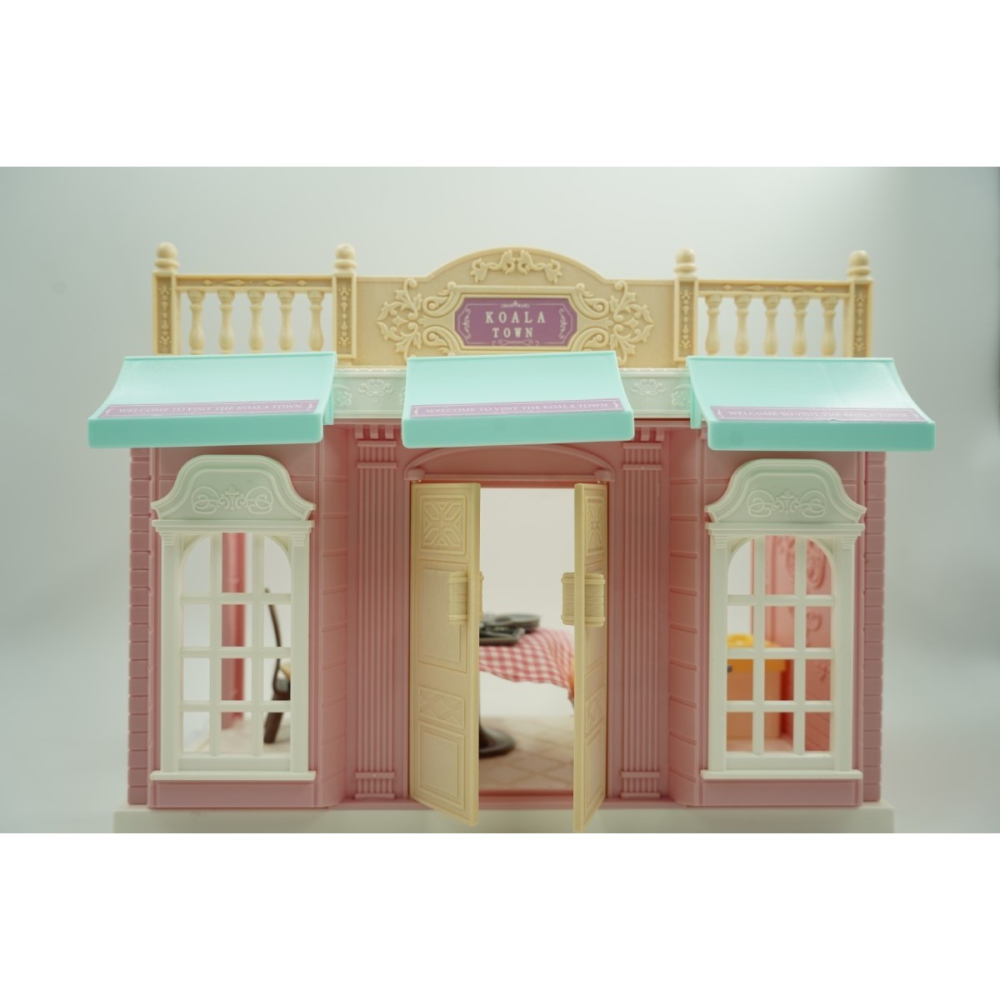 bucatarie pentru papusi cu mobilier si figurina [6]